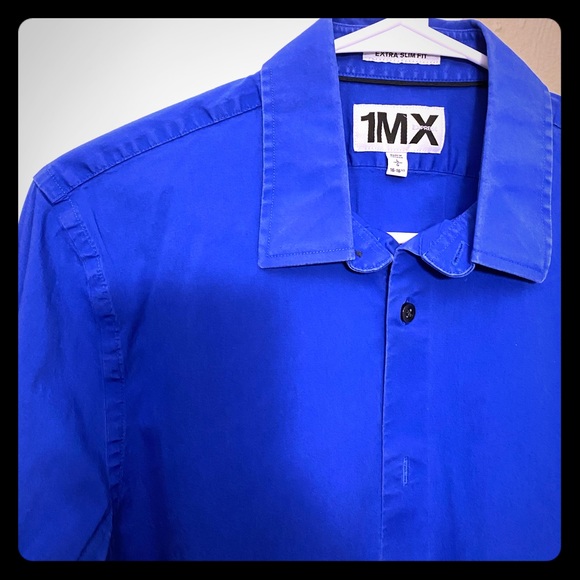 royal blue dress shirt express Royal Blue Slim Fit Long Sleeve Dress Shirt for Formal, Office & Smart Casual Wear, Color: Royal Blue, Size: XL